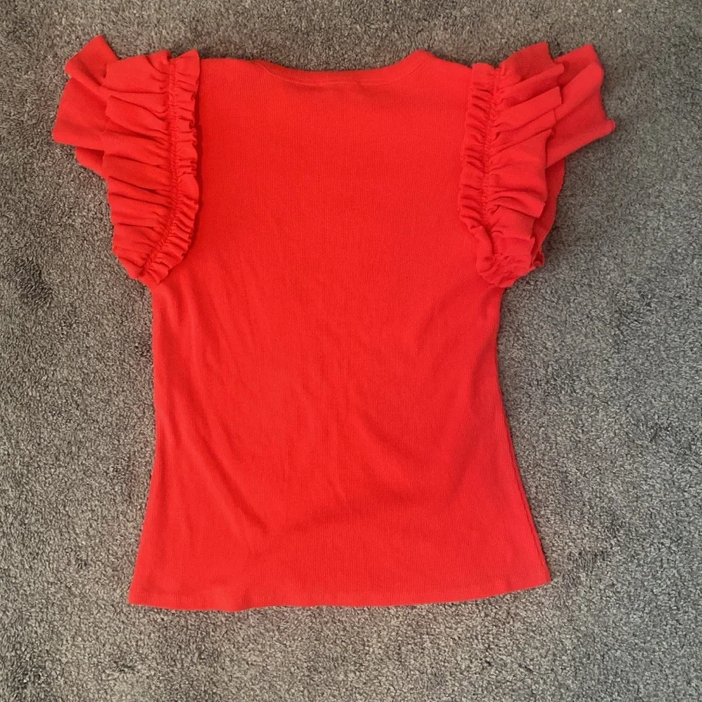 Red Ruffled Express Top - Picture 4 of 4